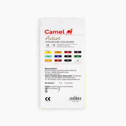 Camel Artist GOUACHE COLOURS 12 Shades 9ml